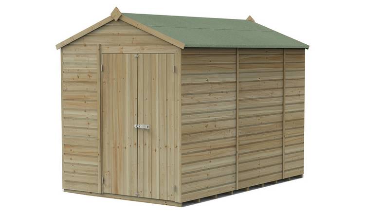 Forest Beckwood Shiplap Windowless Apex Shed - 10 x 6ft