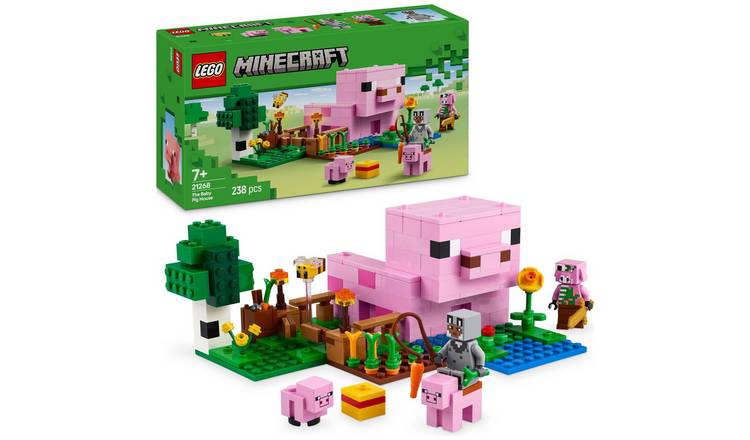 LEGO Minecraft The Baby Pig House with Animal Toys 21268