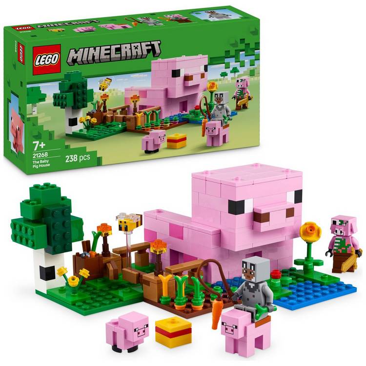 LEGO Minecraft The Baby Pig House with Animal Toys 21268 0