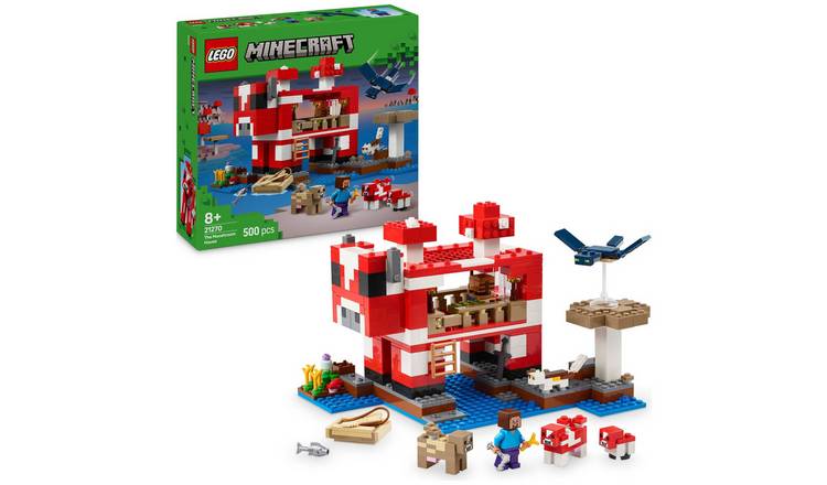 LEGO Minecraft The Mooshroom House Building Toy Set 21270