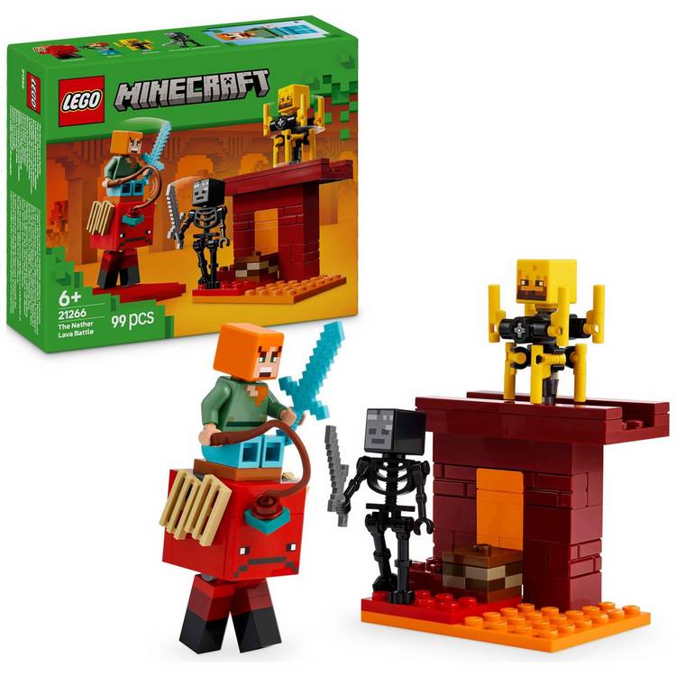 LEGO Minecraft The Nether Lava Battle Building Toy 21266 0