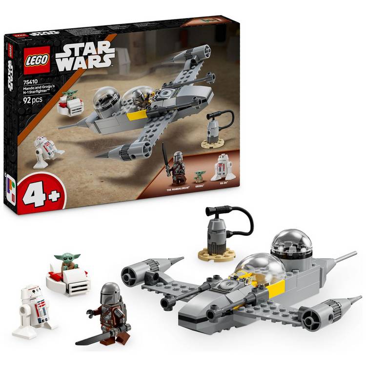 LEGO Star Wars Mando and Grogu's N-1 Starfighter Set 75410 0