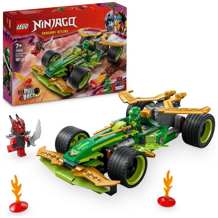LEGO NINJAGO Lloyd's Pull-Back Race Car Toy, Ninja Set 71828 0