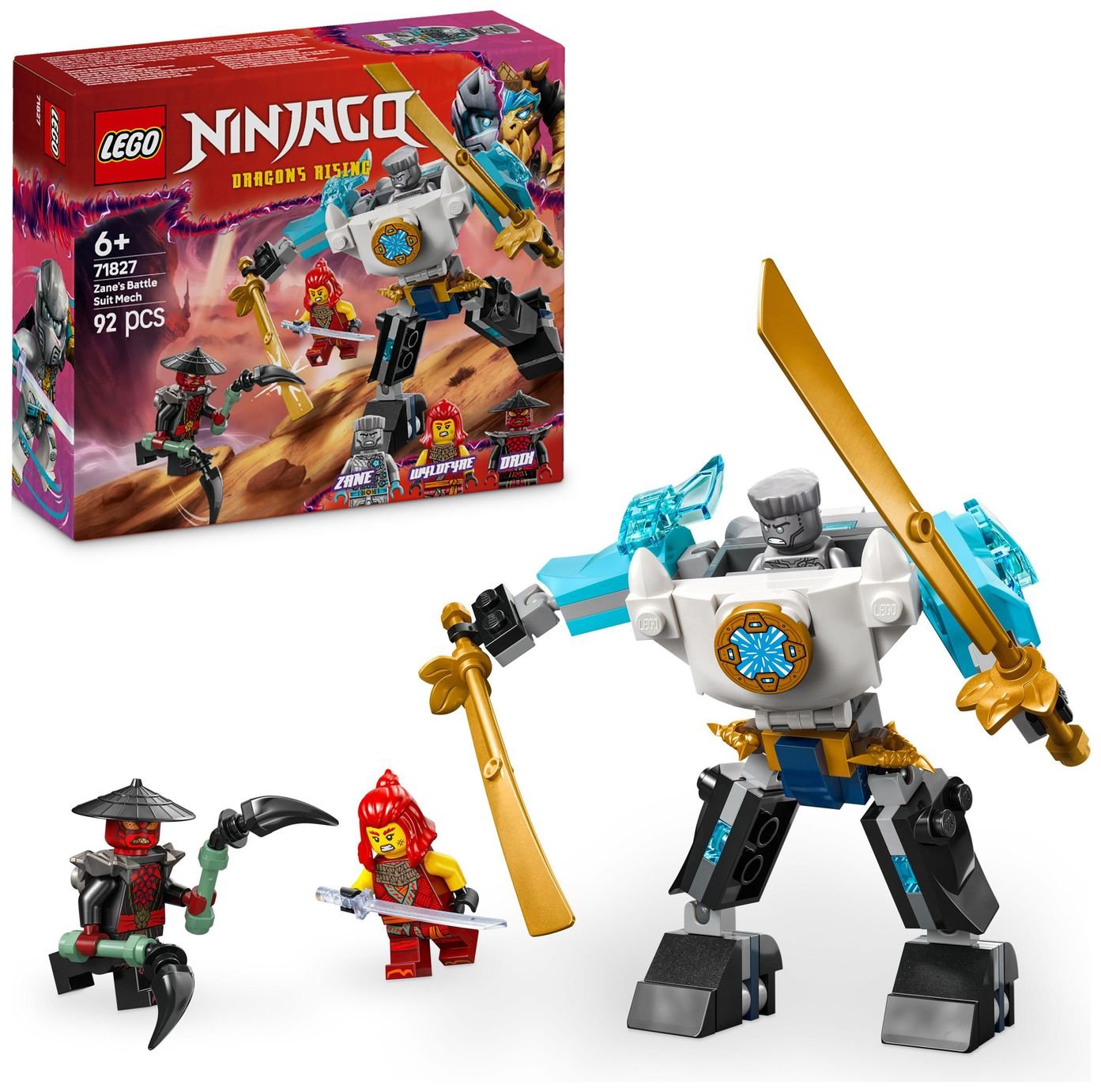 0107セット Buy LEGO NINJAGO Zane's Battle Suit Mech Ninja Toy Set 71827