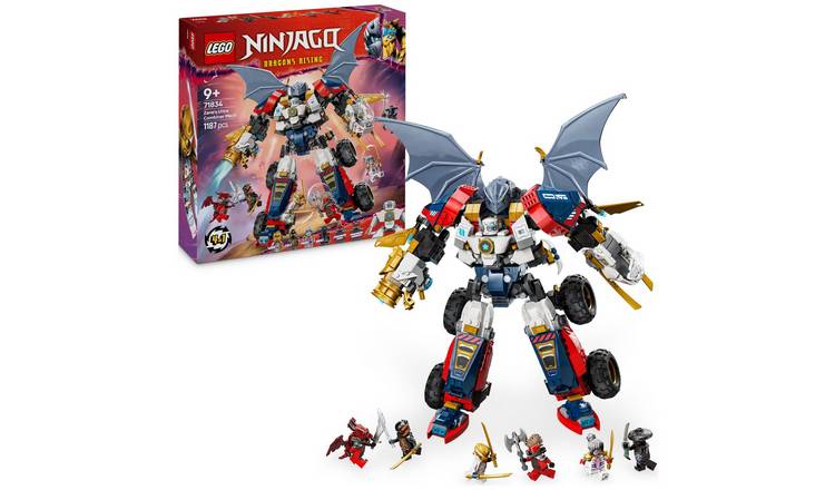 LEGO NINJAGO 4in1 Zane's Ultra Combiner Mech Ninja Toy 71834