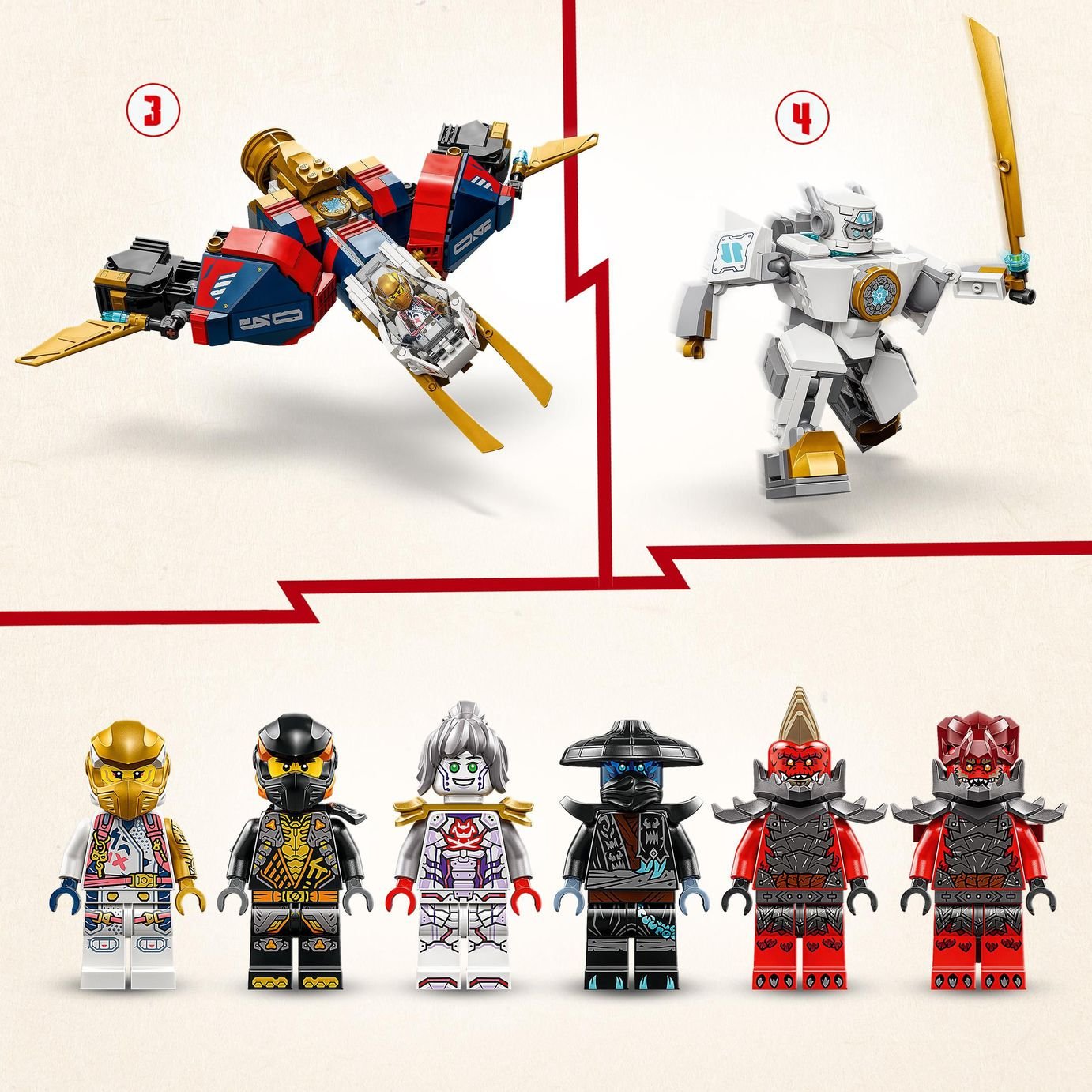 ELECTOREセット Buy LEGO NINJAGO 4in1 Zane's Ultra Combiner Mech Ninja Toy 71834