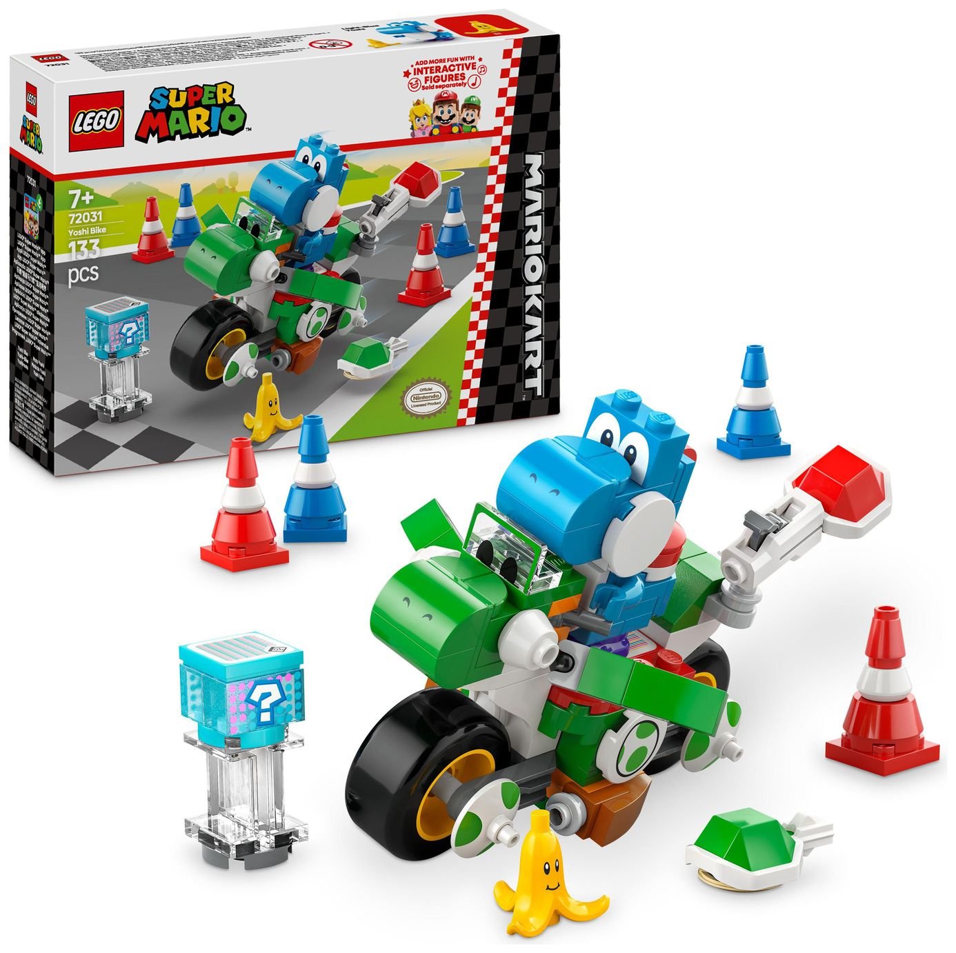 Buy LEGO Super Mario: Mario Kart – Yoshi Bike Toy Set 72031 | LEGO
