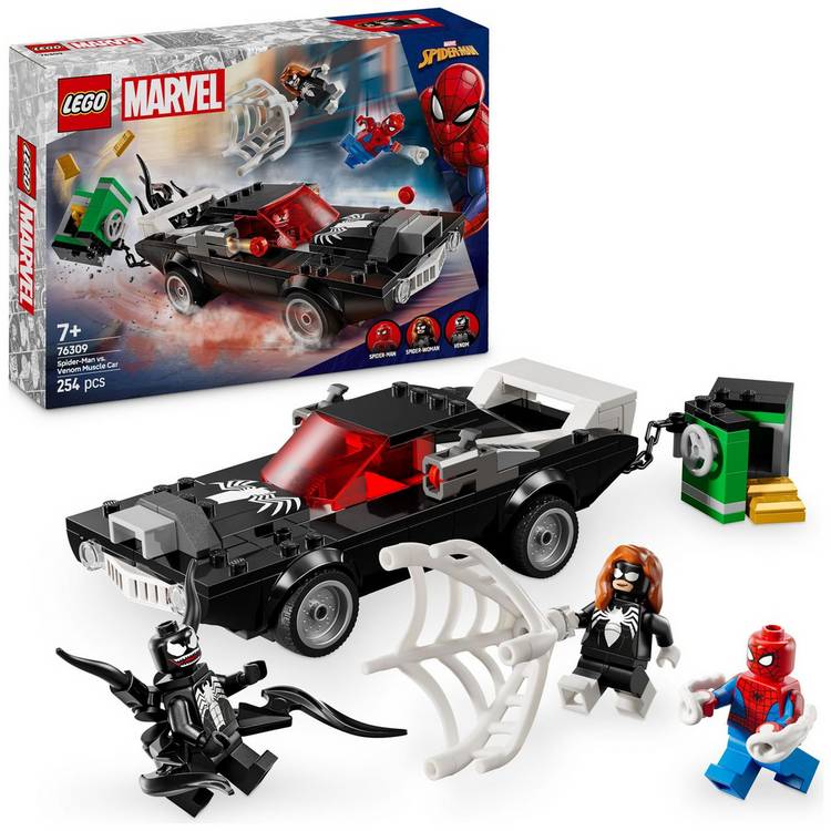 LEGO Marvel Spider-Man vs. Venom Muscle Car Playset 76309 0