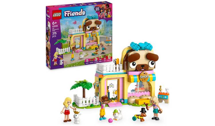 LEGO Friends Pet Accessories Shop Set with Animal Toys 42650