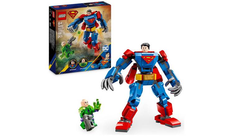 LEGO DC Superman Mech vs. Lex Luthor Super Hero Toy 76302