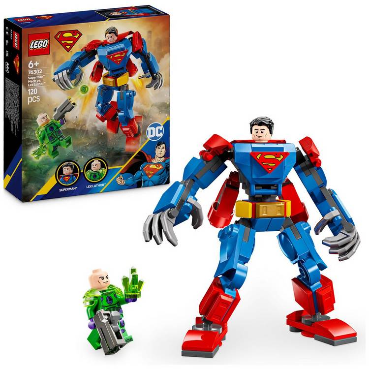 LEGO DC Superman Mech vs. Lex Luthor Super Hero Toy 76302 0