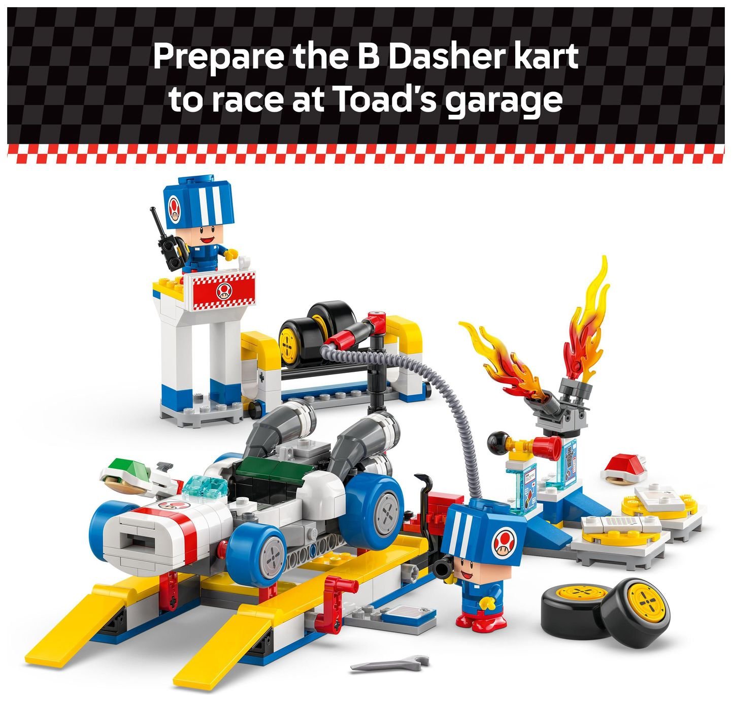 Buy LEGO Super Mario: Mario Kart – Toad's Garage Toy Set 72035