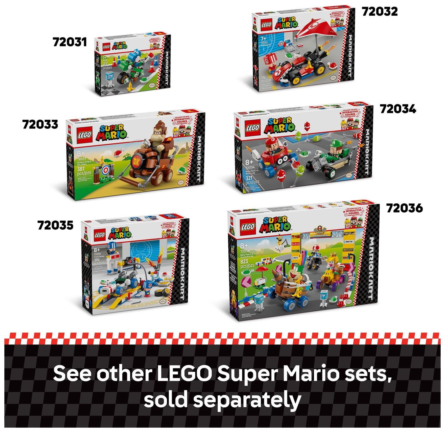 Buy LEGO Super Mario Kart – Baby Peach & Grand Prix Set 72036