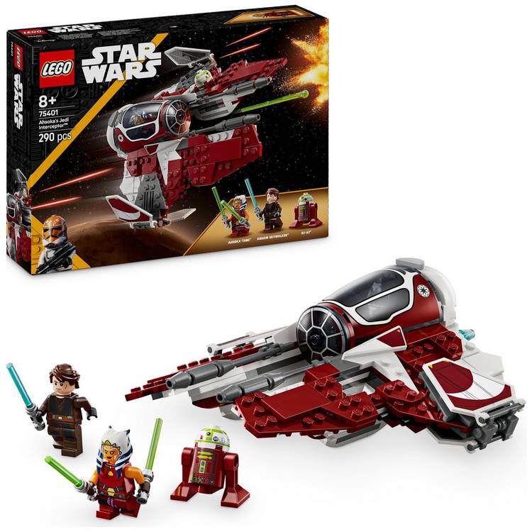 LEGO Star Wars Ahsoka's Jedi Interceptor Building Toy 75401 0