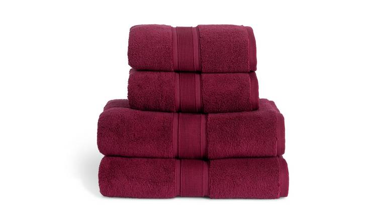 Habitat Supersoft 4 Piece Towel Bale - Plum