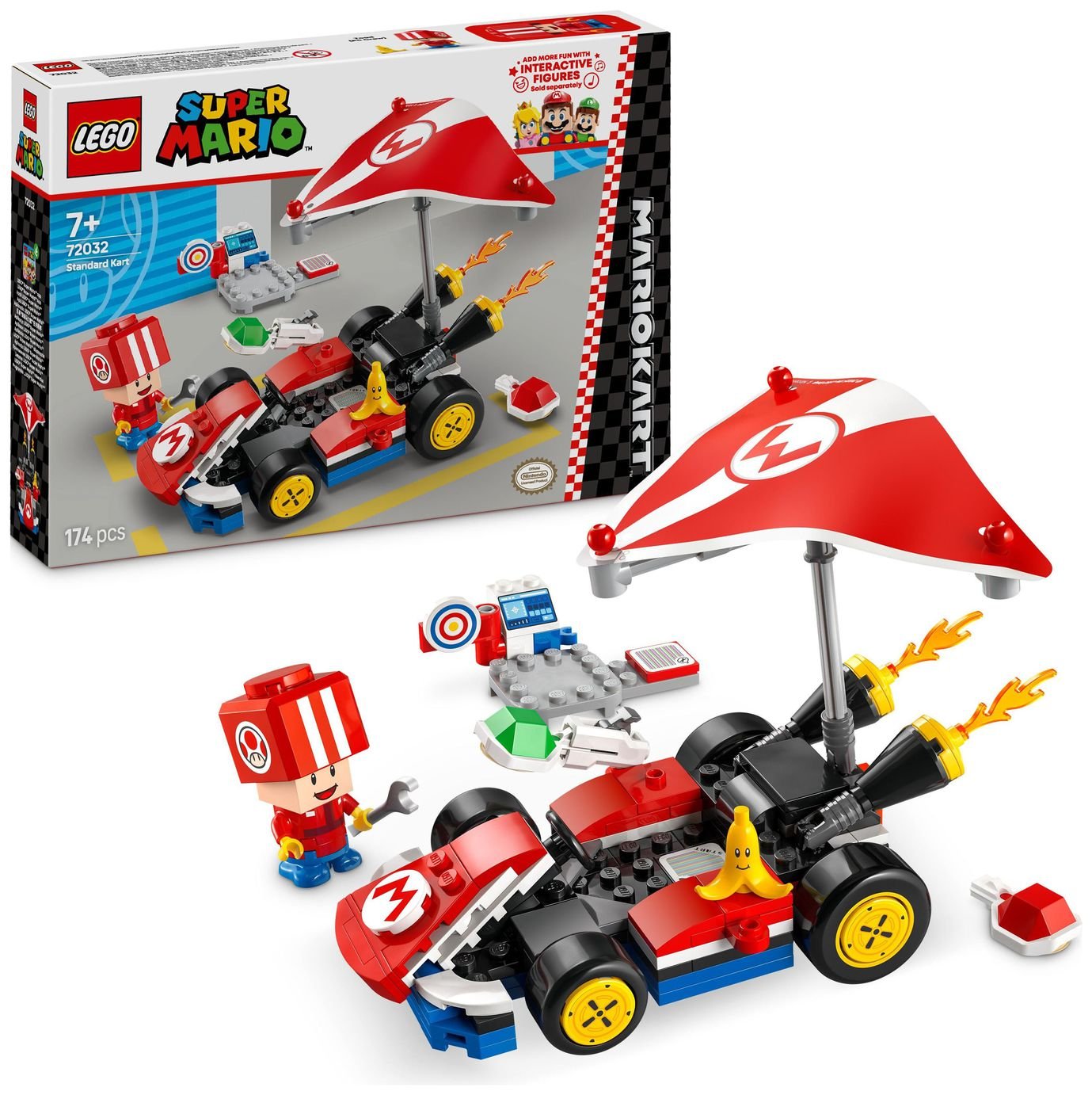 LEGO Super Mario: Mario Kart - Standard Kart Toy Set 72032