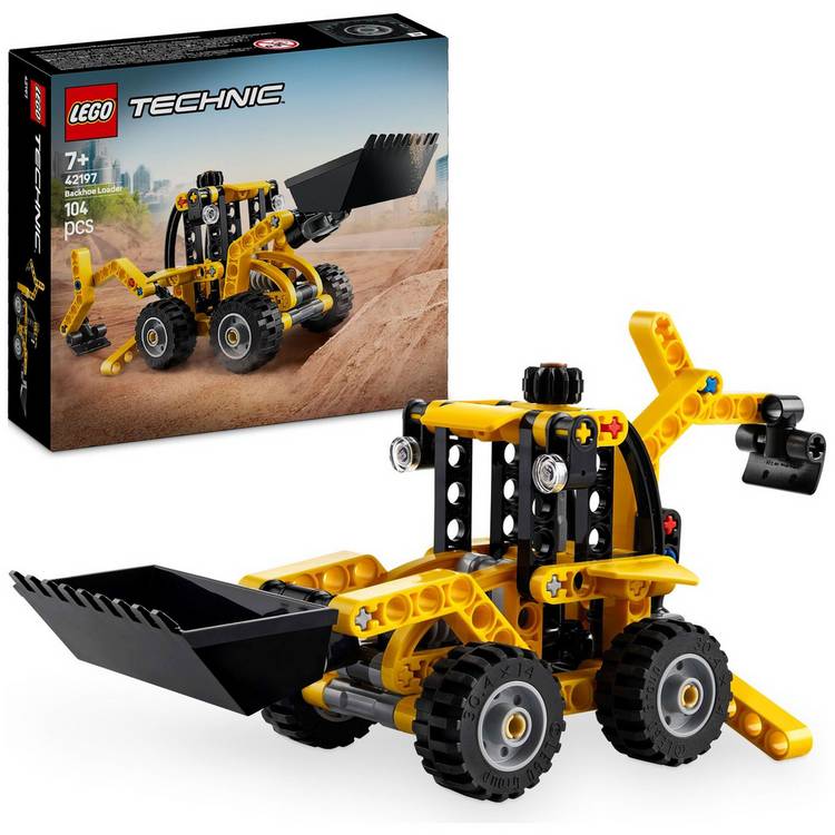 LEGO Technic Backhoe Loader Construction Vehicle Toy 42197 0