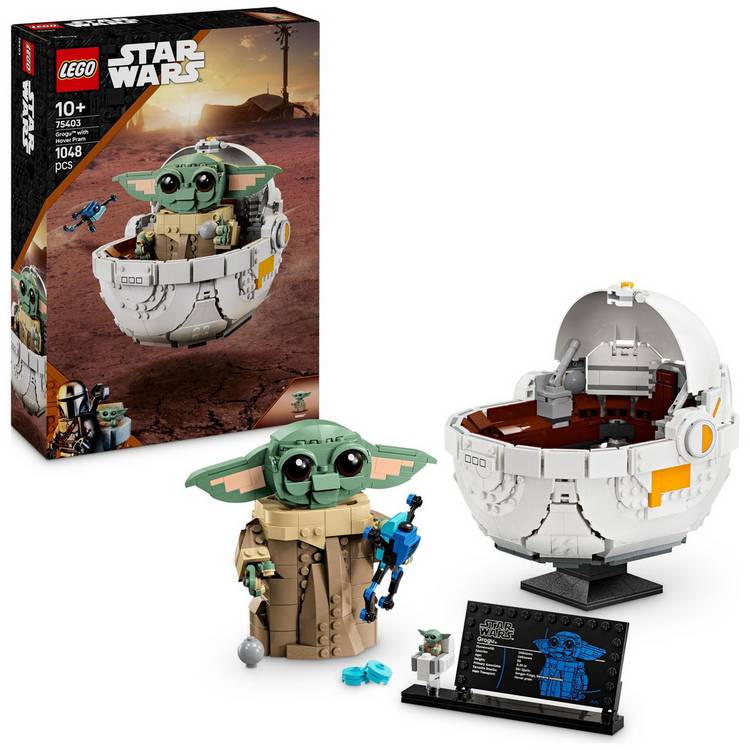 LEGO Star Wars Grogu with Hover Pram Building Toy 75403 0