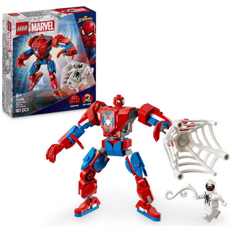 LEGO Marvel Spider-Man Mech vs. Anti-Venom Playset 76308 0