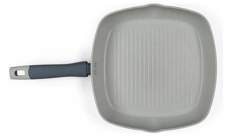 Salter Healthy Cook 28cm Aluminum Griddle Pan - Grey