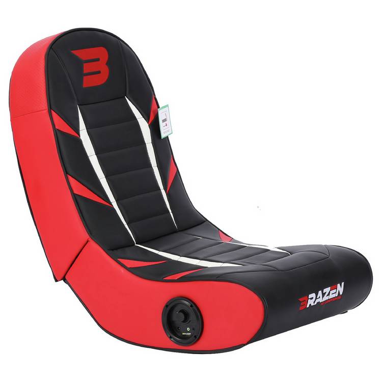 BraZen Python 2.0 Bluetooth Surround Sound Gaming Chair Red 0