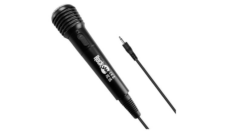 Buy RockJam RJKEM01 BK Wired Keyboard Microphone Black Karaoke microphones Argos