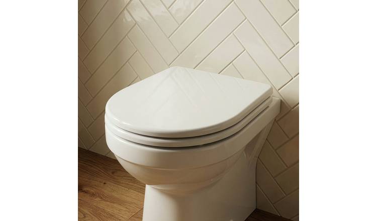 Croydex Garda Soft Close D Shaped Toilet Seat - White