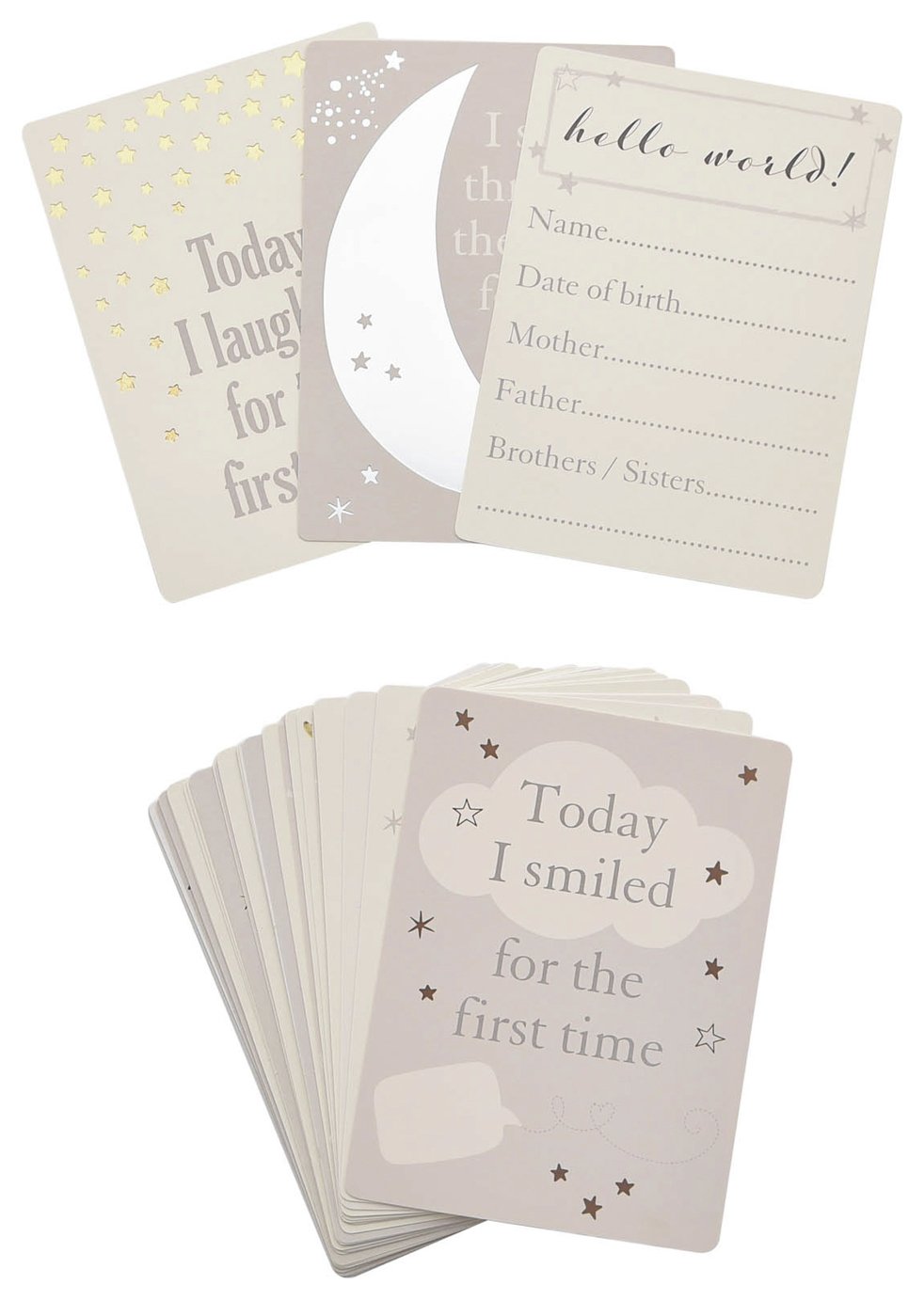 Bambino Little Star Baby Milestone Cards