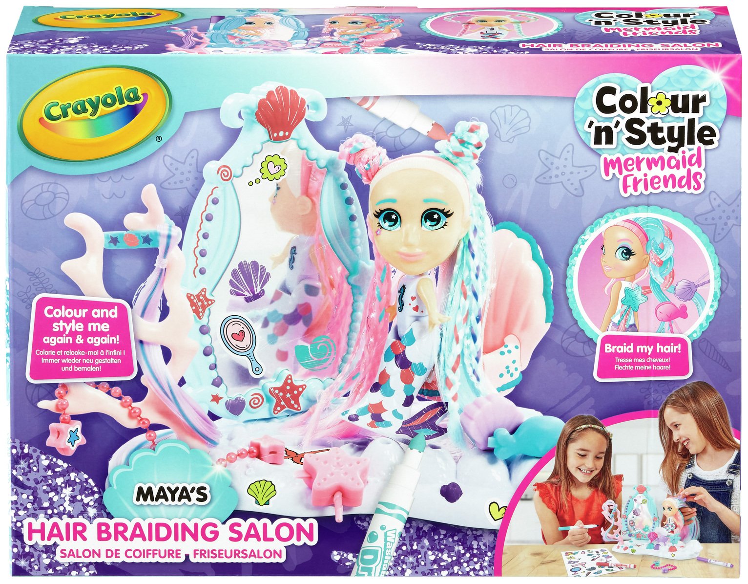 Crayola Colour N Style Mermaid Sea Salon Playset