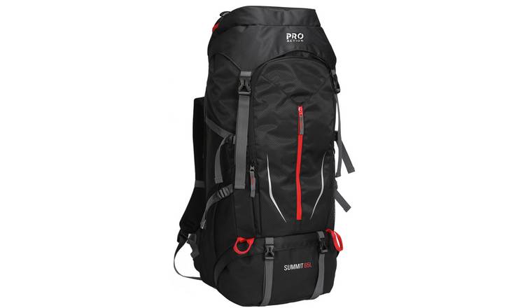 Buy Pro Action Summit 65L Backpack Black Backpacks Argos