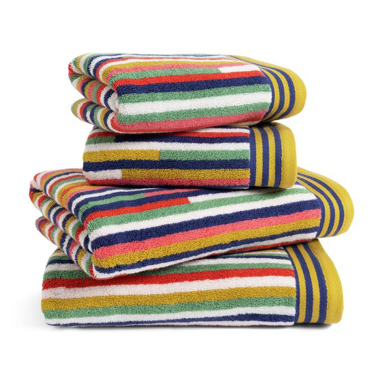 Habitat 60 Klee Stripe Towel Bale by Margo Selby  - Multi 0