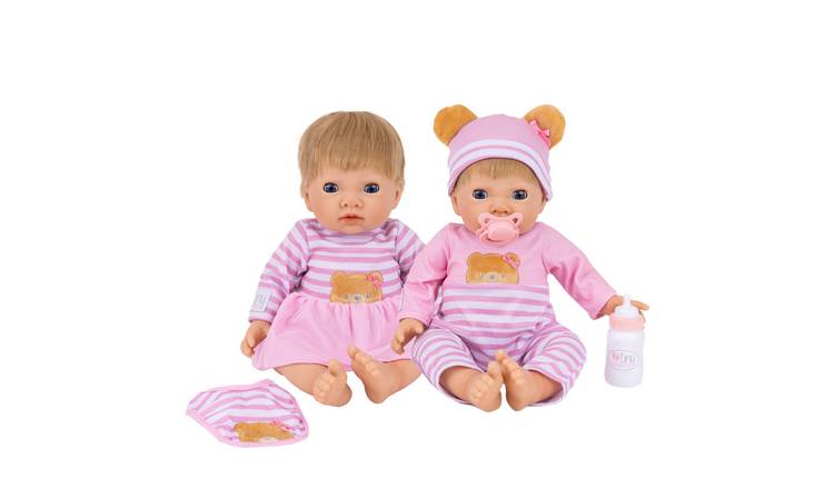 Tiny Treasures Teddy Gift Set -44cm Baby Doll