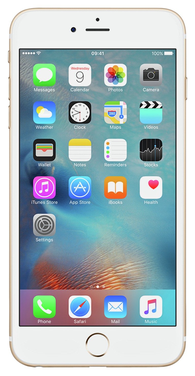 SIM Free iPhone 6S Plus 128GB Mobile Phone - Gold