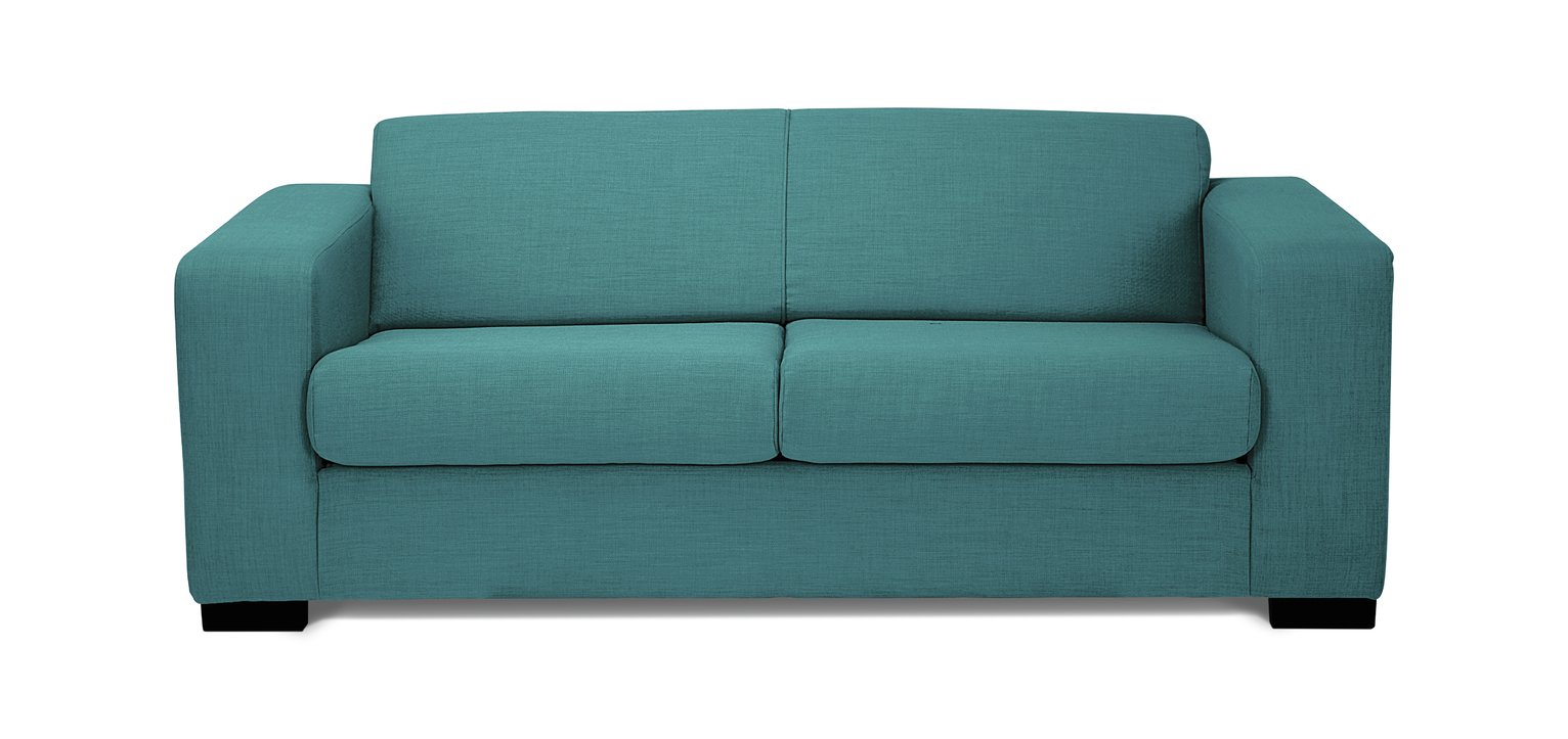 Argos Home New Ava 2 Seater Fabric Sofa Bed - Teal