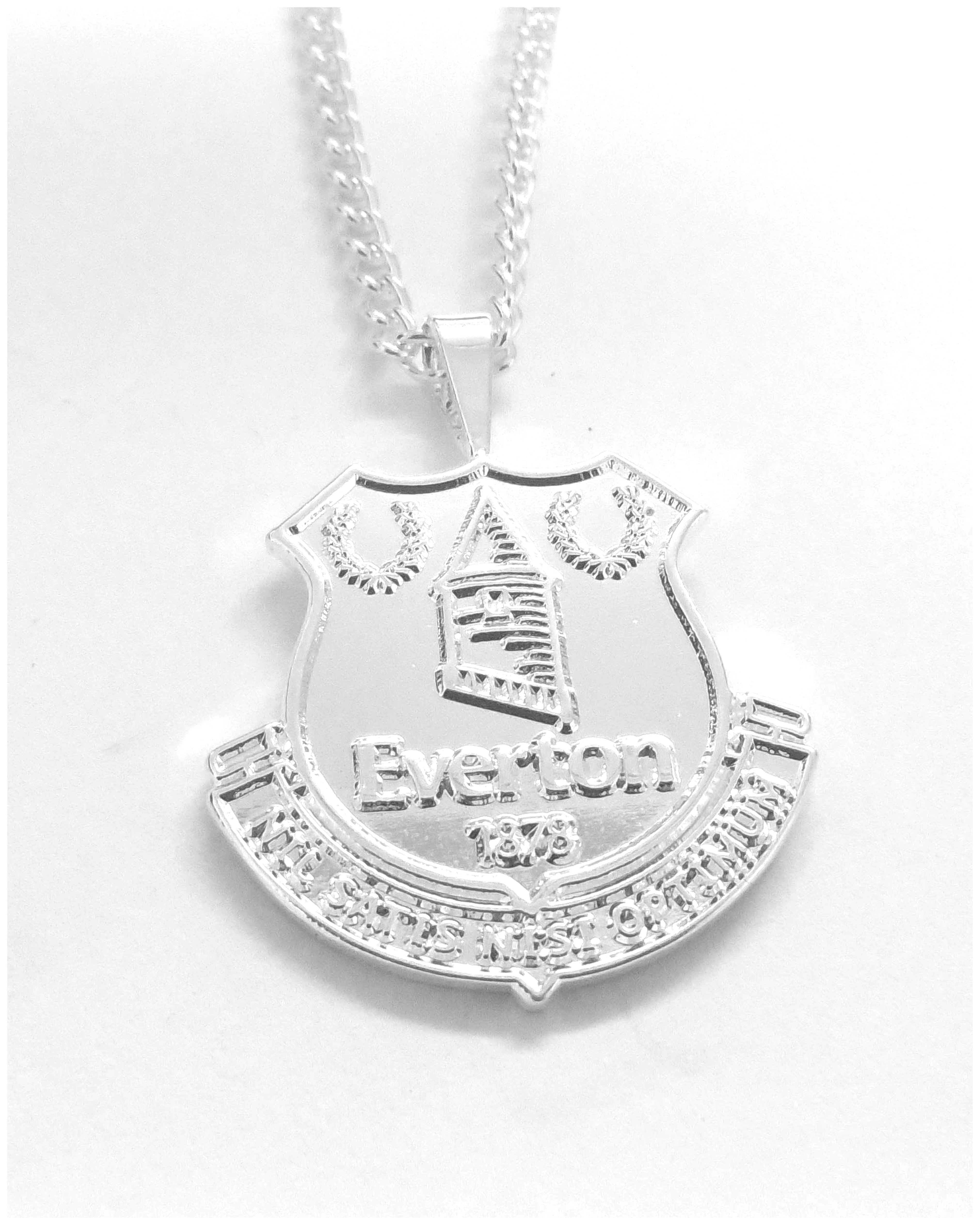 Silver Plated Everton Pendant and Chain.