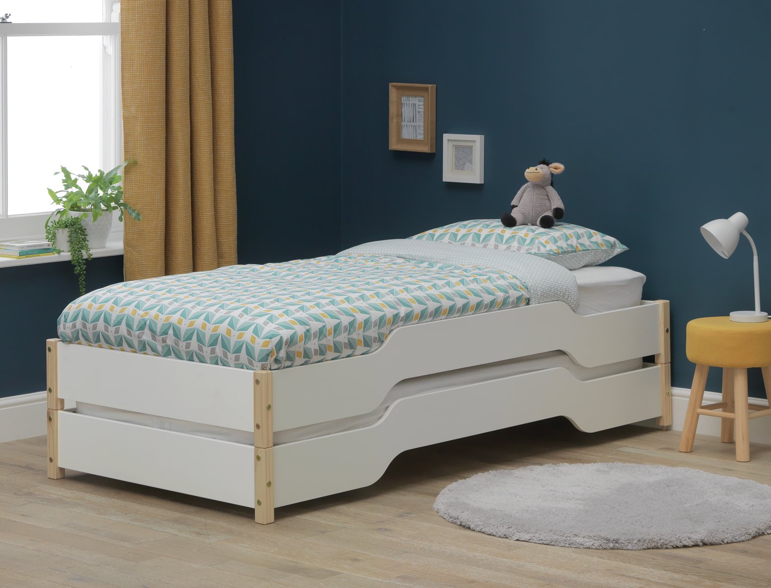 Habitat Hanna Stacking Single Guest Bed with Mattresses
