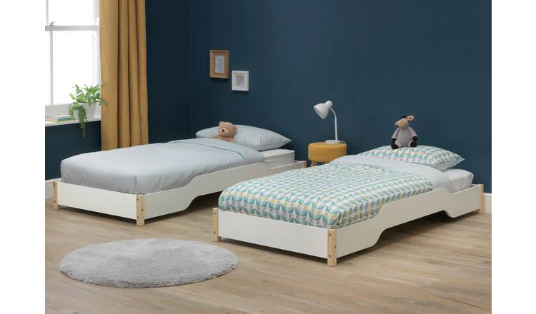 Buy Habitat Hanna Stacking Single Guest Bed With Mattresses Folding And ...