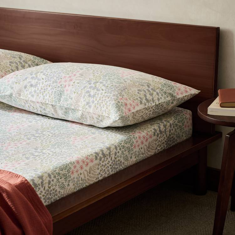 Argos Home Ditsy Floral Printed Blue Fitted Sheet - King 0
