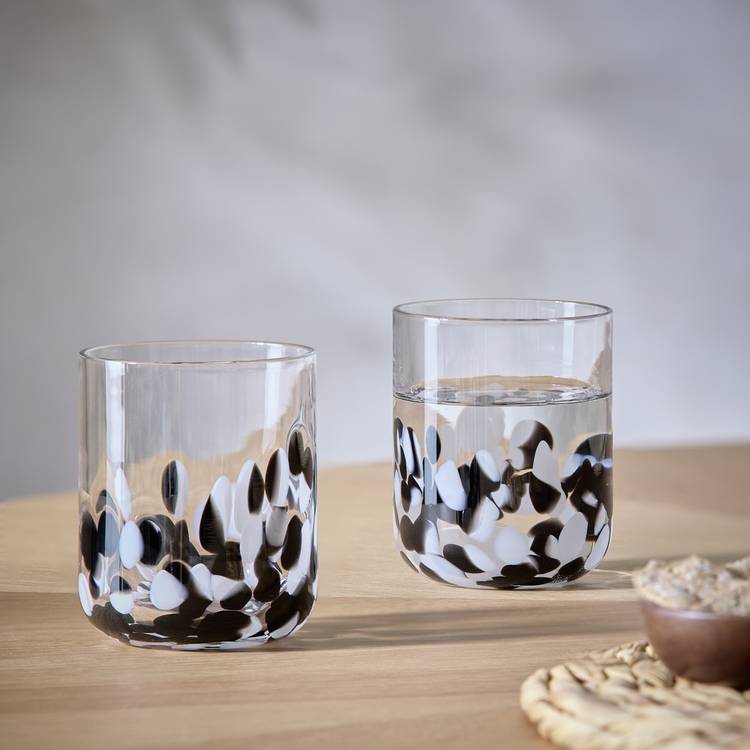Habitat Confetti Set of 2 Tumbler Glasses 0