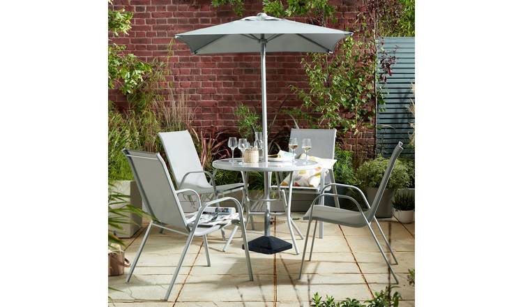 Buy Argos Home Sicily 4 Seater Patio Set Grey Patio Sets Argos