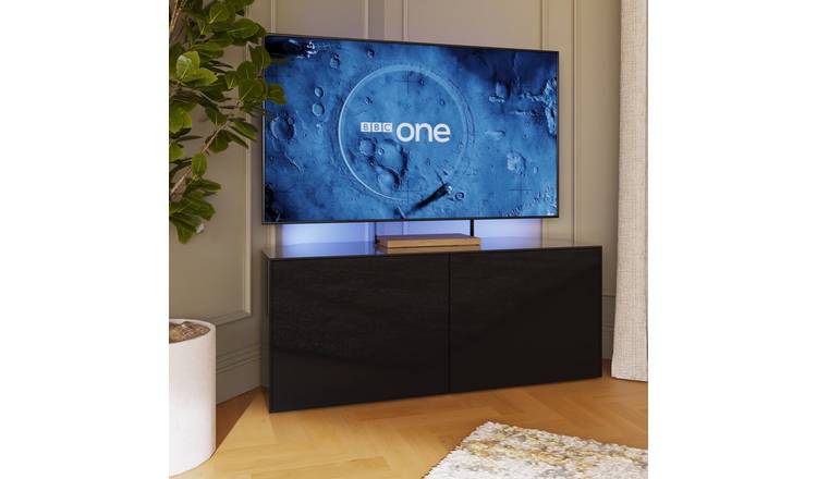 Frank Olsen Intel 2 Door Corner TV Unit - Black