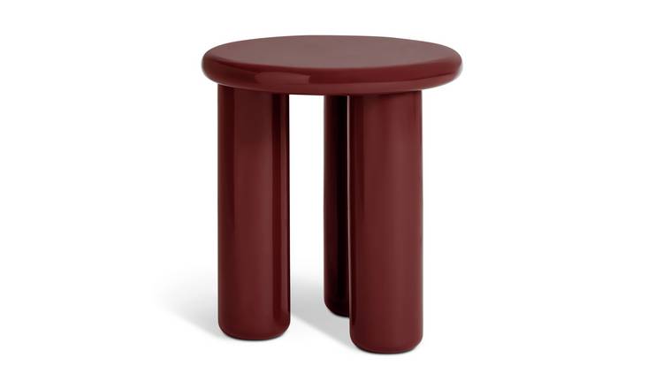 Habitat Totley Round Side Table - Red