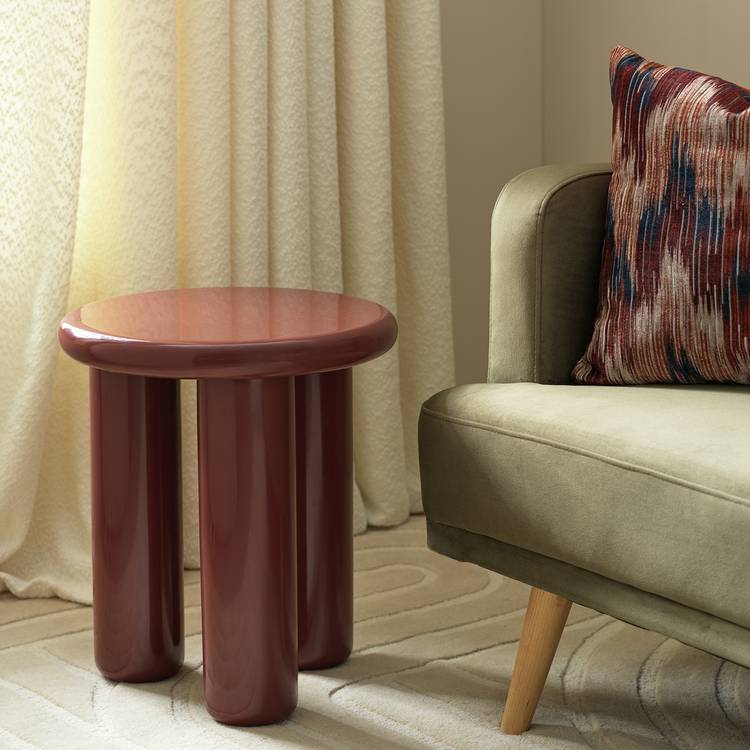 Habitat Totley Round Side Table - Red 0