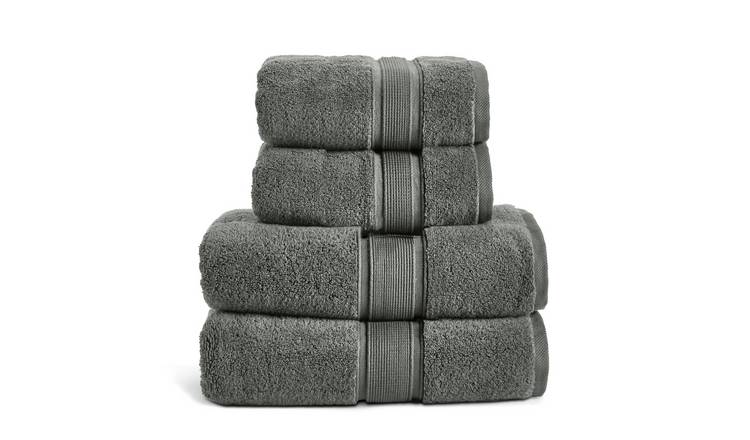 Habitat Supersoft 4 Piece Towel Bale - Slate