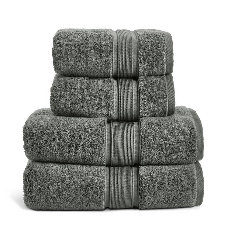 Habitat Supersoft 4 Piece Towel Bale - Slate 0