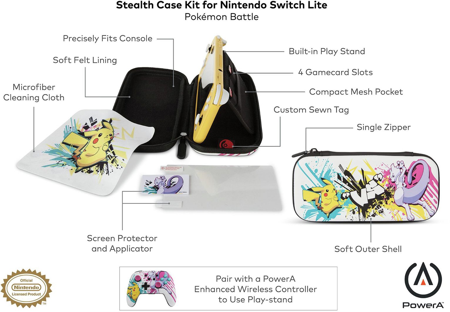 Stealth Nintendo Switch Lite Pokemon Battle Case Kit Review