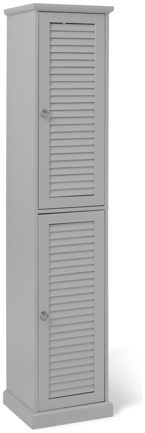 Argos Home Le Marais Louvered Tallboy - Grey