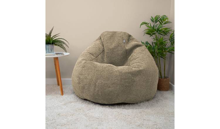 Rucomfy Fabric Snug Slouchbag Beanbag - Light Brown