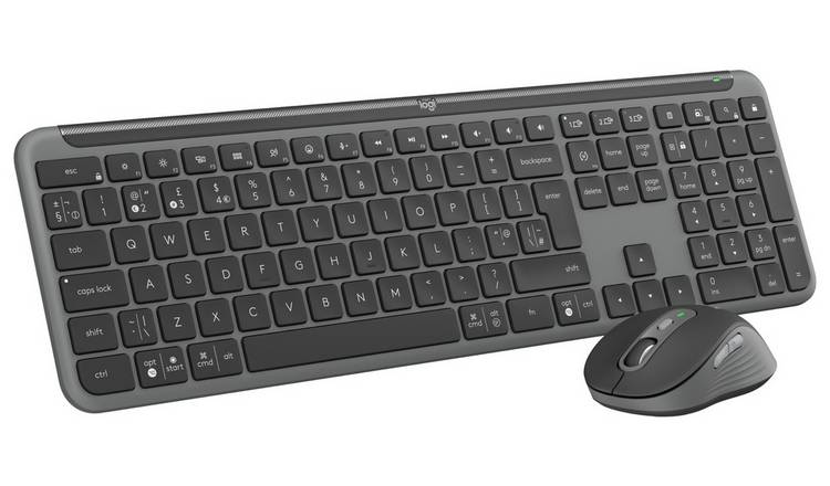 Logitech MK950 Signature Slim Keyboard and Mouse - Graphite