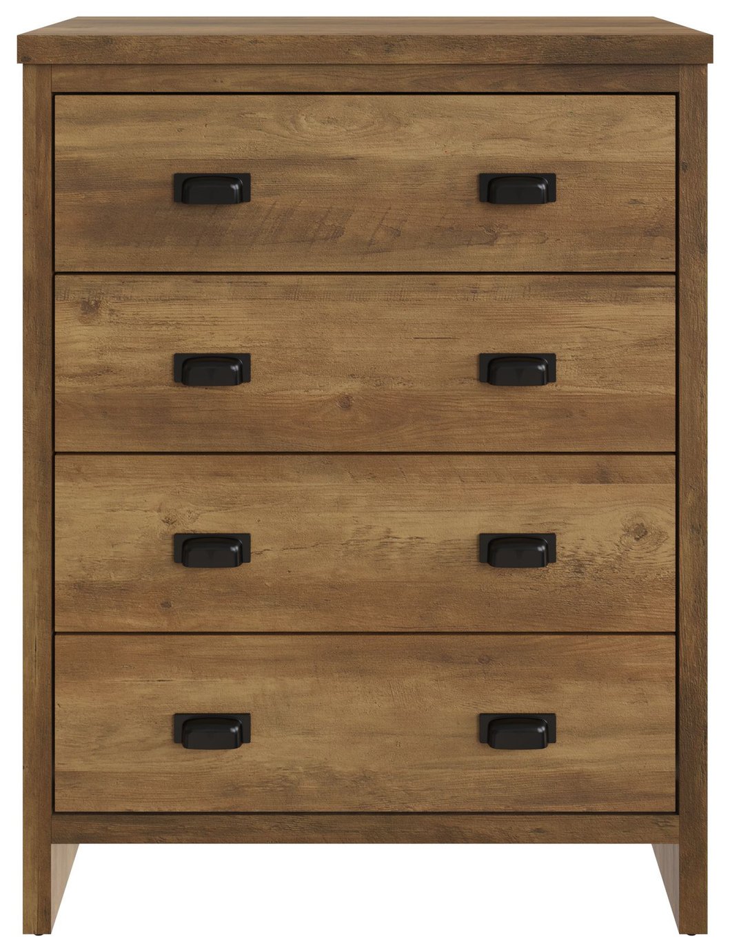 GFW Boston 4 Drawer Chest - Knotty Oak